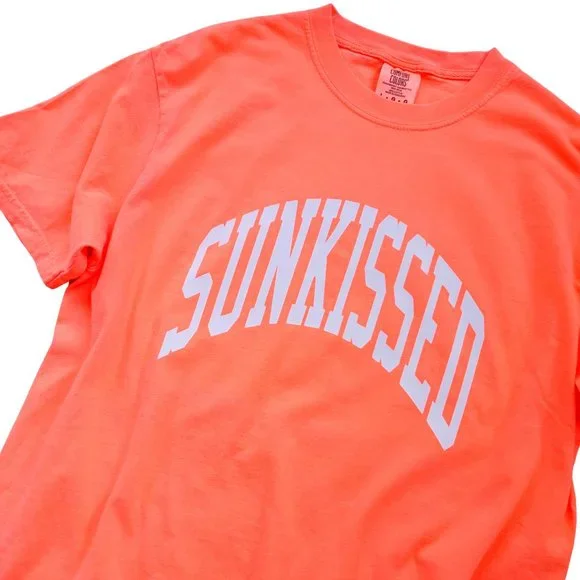 NWT Neon Orange Sunkissed T-Shirt - Picture 4 of 8